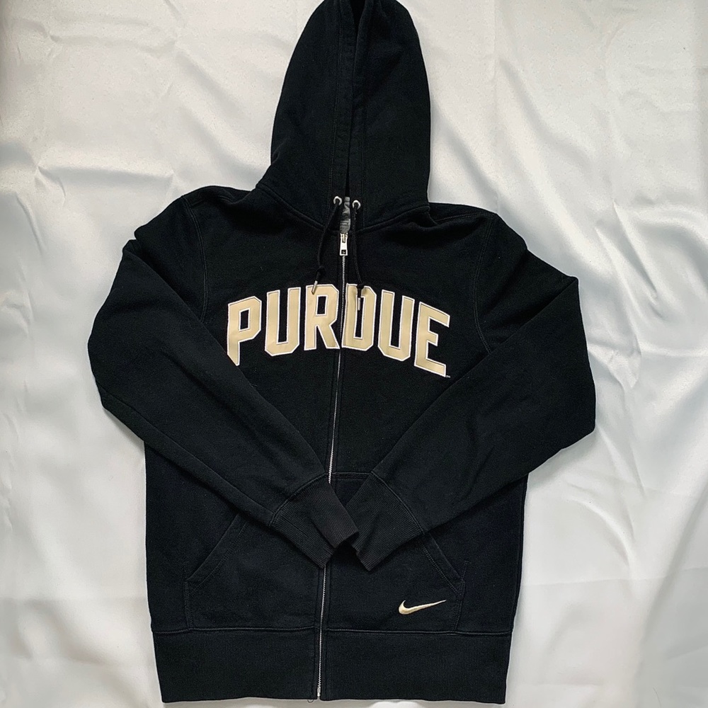 Vintage Nike Purdue College zip up hoodie